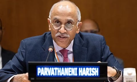 India's Permanent Representative to the UN, Ambassador Parvathaneni Harish (Photo: PTI)