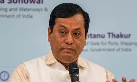Union Ports Shipping and Waterways Minister Sarbananda Sonowal (PTI) 