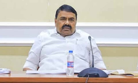 State Minister for Forests and Khadi RS Rajakannappan 