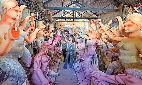 Customers visit Pal’s workshop regularly at Thakkar Bapa Vidyalaya School, T Nagar, during this season (Photo: Hemanathan M) 