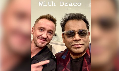 AR Rahman with “Harry Potter” star Tom Felton (IANS)