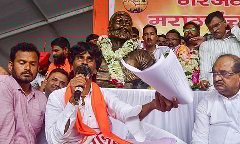 Maratha quota activist Manoj Jarange Patil (PTI) 