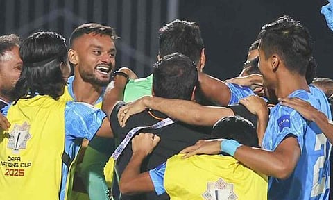 India finish third in CAFA Nations Cup after beating Oman on penalties 