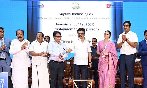 CM Stalin at Tamil Nadu Investment Conclave 2025 in Hosur (Photo: X-@CMOTamilnadu)