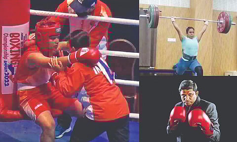 Recruited by Southern Railway, boxer Tamanna, weightlifter Shrabani Das and sports officier Deverajan