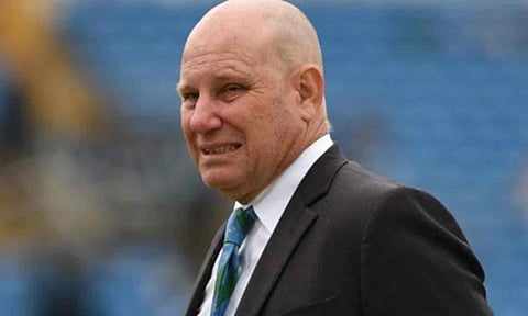 Match referee Andy Pycroft (X) 