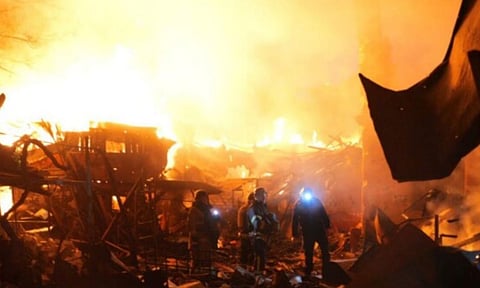  In this photo provided by the Zaporizhzhia regional military administration on Tuesday, Sept. 16, 2025, rescuers work on a site of a house destroyed by a Russian strike on residential neighbourhood in Zaporizhzhia, Ukraine. (AP) 