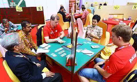 Players in action during the quarter-final round 