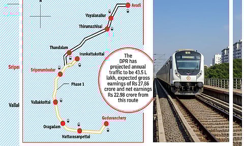 Graphic image of rail line map and representative image of a train 