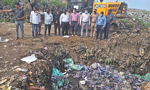 3 tonnes of seized tobacco products worth Rs 28 lakh, 4,000 liquor bottles incinerated