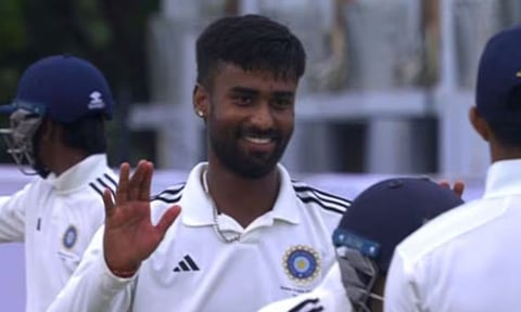 Left-arm spinner Manav Suthar 