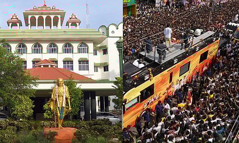 Madurai Bench of the Madras High Court; Vijay's campaign rally in Karur