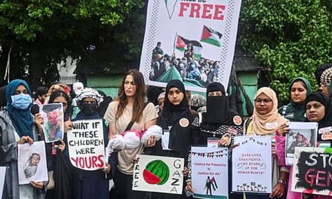 Pro Palestine protest (PTI)