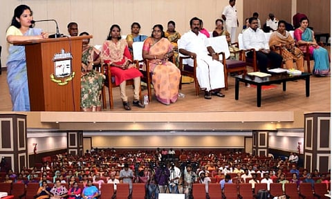 Inauguration of a training session for teachers at the Ripon Building (Photo: X/@chennaicorp)