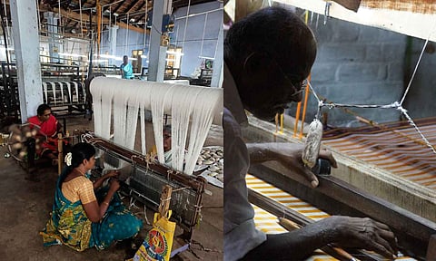 Artisans at Gandhigram Trust 