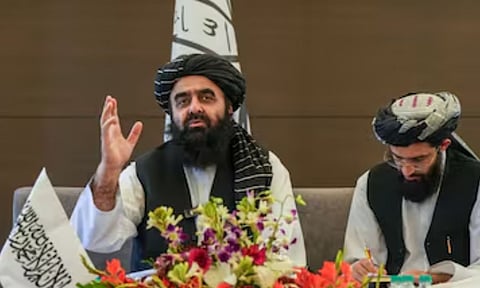 Afghanistan Foreign Minister Amir Khan Muttaqi (left) (PTI)