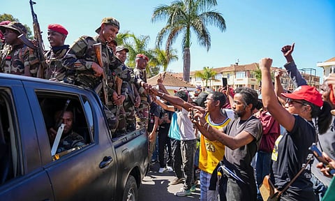 Visuals from the protest (AP) 