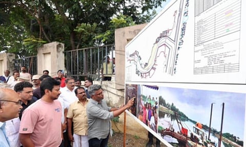  Udhayanidhi Stalin inspected several parts of South Chennai (Photo: IANS)