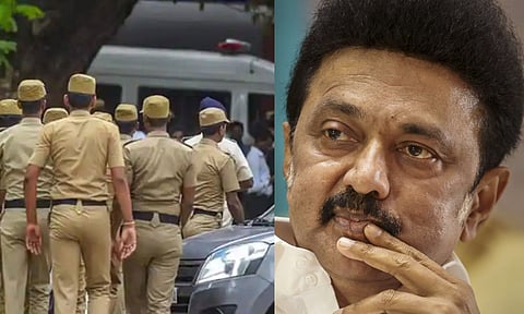 Police and CM Stalin (File/PTI) 