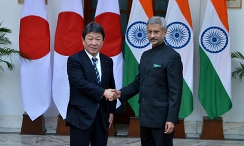 Motegi Toshimitsu and S Jaishankar (IANS) 