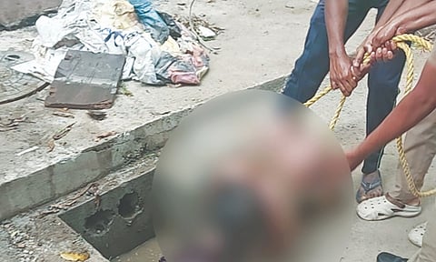 Woman died after falling into an uncovered silt catch pit in Choolaimedu