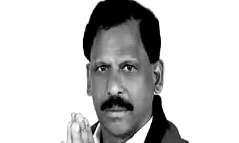 DMK legislator from Senthamangalam constituency K Ponnusamy 