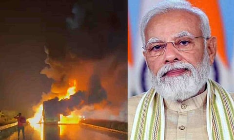 PM Modi condoles deaths in Andhra bus fire, announces ex-gratia (PTI) 