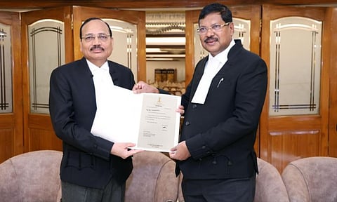 Chief Justice of India Bhushan Ramkrishna Gavai has recommended to the Centre the name of Justice Surya Kant as the next CJI (Photo/X@ANI)