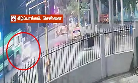 CCTV footage from the accident (Daily Thanthi) 