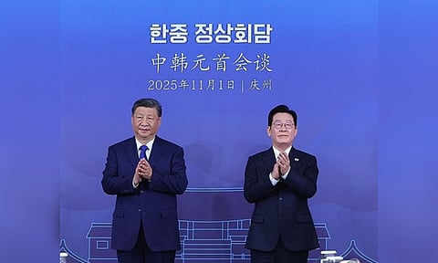  President Xi Jinping & President Lee Jae Myung (IANS) 