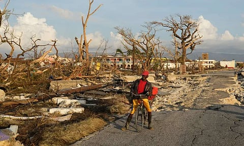 Scenes from the Caribbean showing widespread destruction along the path of Hurricane Melissa (AP)