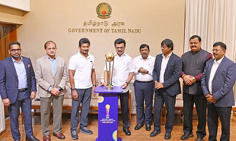 CM Stalin unveils trophy of junior hockey world cup