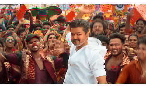 Screengrab from the song (Movie: Jana Nayagan)