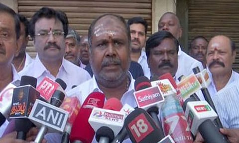 AIADMK deputy Leader of the Opposition RB Udhayakumar 