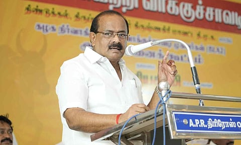 Food and Civil Supplies Minister R Sakkarapani 