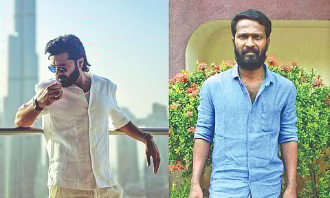 (L-R) Silambarasan TR; Director Vetrimaaran