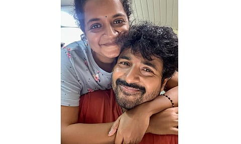 Actor Sivakarthikeyan and his wife Aarthy (Photo: IANS)