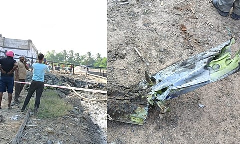 Trainer craft crashes in Tiruporur