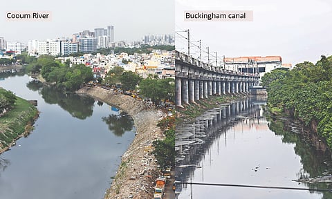 Cooum River; Buckingham Canal