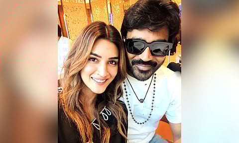Kriti Sanon & Dhanush (Insta/kritisanon) 
