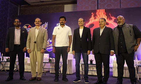 Tamil Nadu's Deputy Chief Minister Udhayanidhi Stalin at the pickle ball event in Chennai (Photo: Justin George)