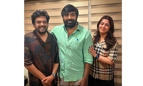 Vijay Sethupathi,Puri Jagannadh and Charmme Kaur (Photo: Instagram/actorvijaysethupathi)