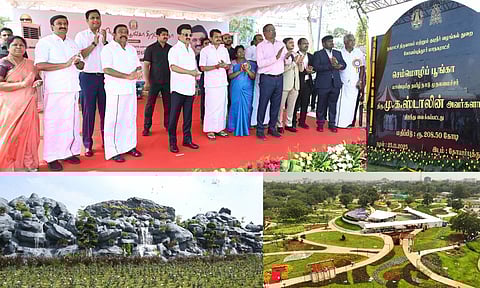  Chief Minister MK Stalin on Tuesday inaugurated the first phase of the state-of-the-art ‘Semmozhi Poonga’