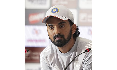 Indian skipper KL Rahul addressed the press conference ahead of the ODI series between India and South Africa, in Ranchi, Jharkhand. (Photo: PTI)