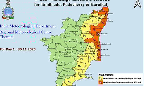 Cyclone Ditwah: TN districts, including Chennai on alert with orange, warnings for heavy rain