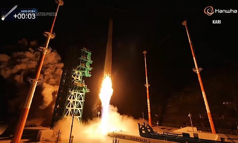 South Korea launched its largest satellite on Thursday