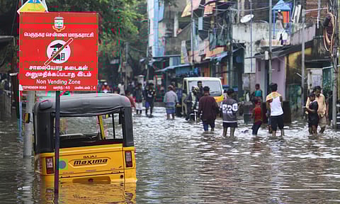 Water stagnation at Stephenson road, Vyasarpadi (Hemanathan M) 
