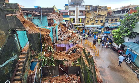 Chennai: Three rescued from debris after collapse of biryani shop roof in rains