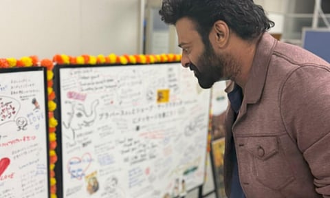 Prabhas attends his 'Baahubali: The Epic' special screening in Japan