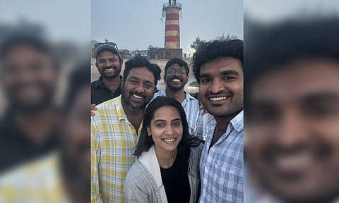 Kiran Abbavaram with Chennai Love movie team